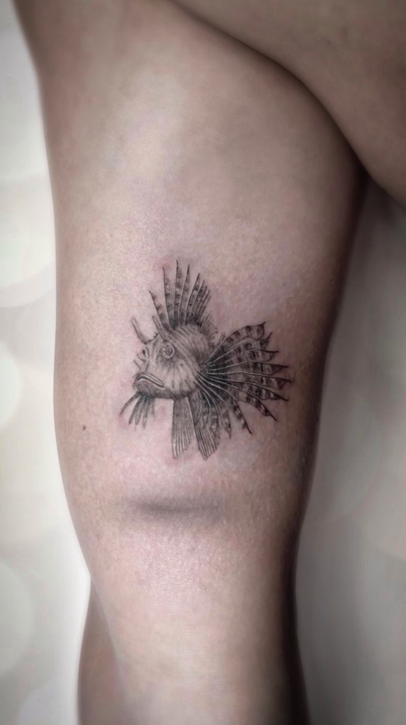 Microrealism lionfish